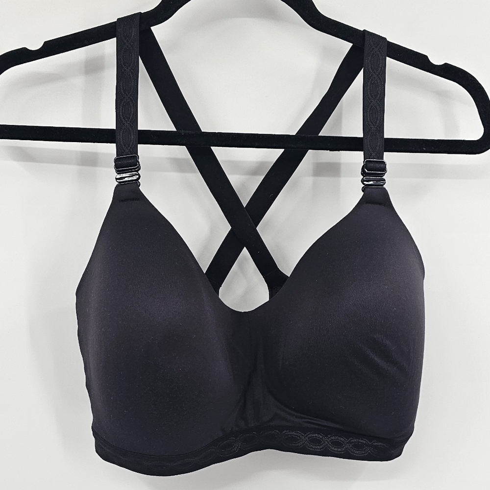 Ogla Black Soft Comfort Bra Size 38DDD